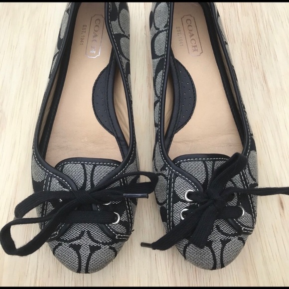 Coach Shoes - Coach Black Ballet Flats